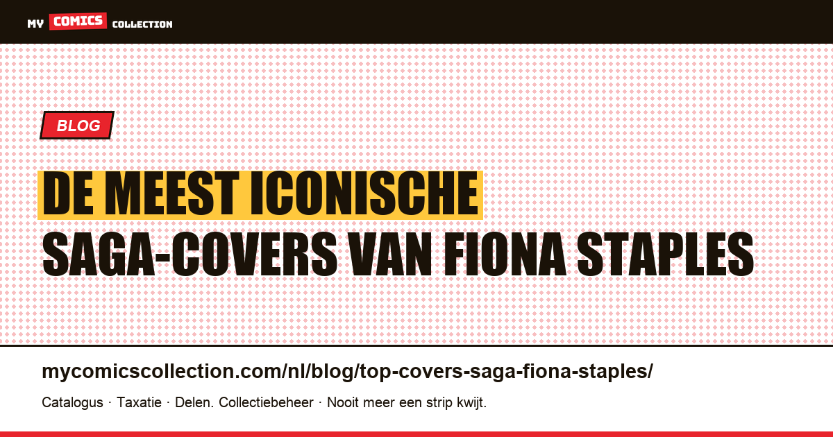 Top van de meest iconische Saga-covers (Fiona Staples), artikelillustratie