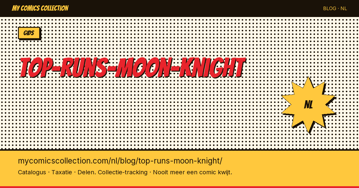 De beste Moon Knight runs — artikelillustratie