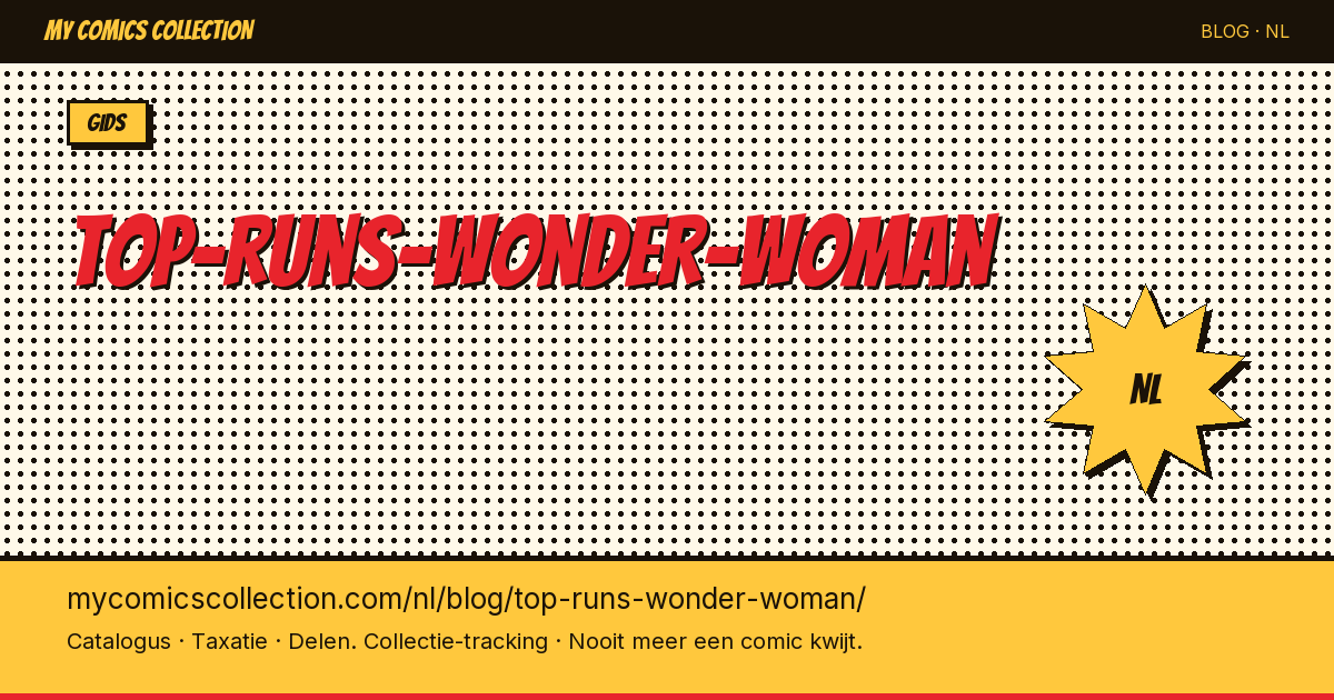 De beste Wonder Woman comic runs — artikelillustratie