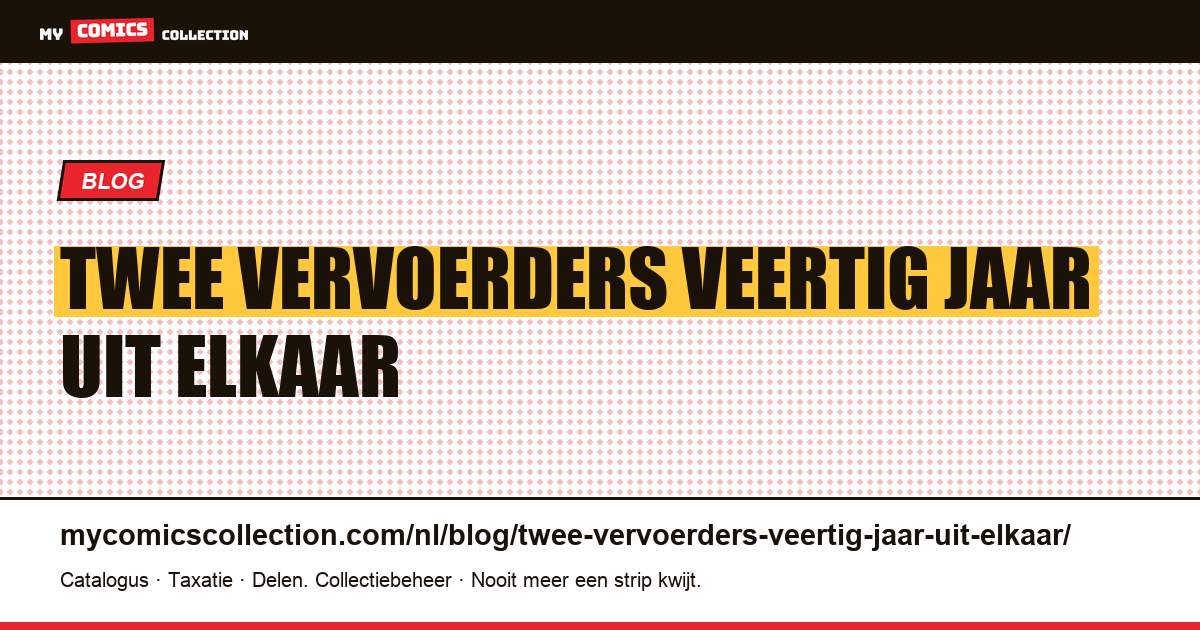 Twee vervoerders, veertig jaar uit elkaar, dezelfde prijs — artikelillustratie