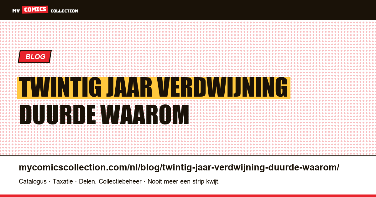 Twintig jaar: een verdwijning die duurde, en waarom — artikelillustratie