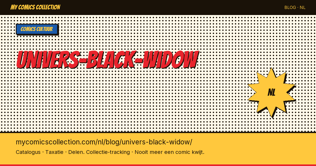 Het Black Widow Universum in Comics — artikelillustratie