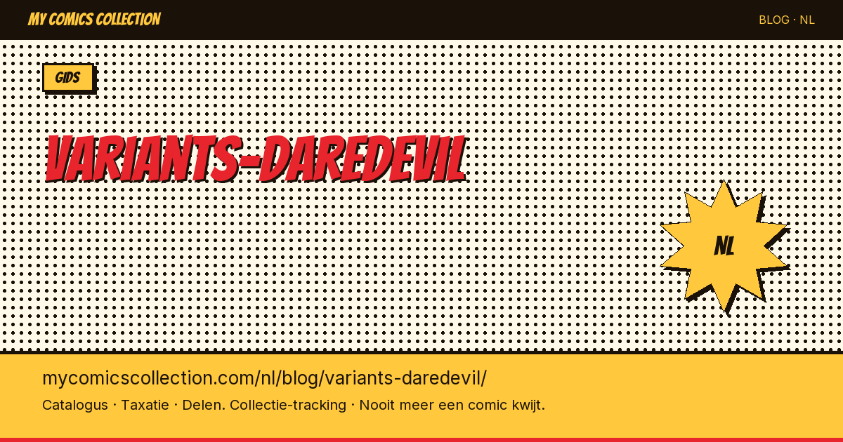 Daredevil Variant Covers: De Complete Verzamelaarsgids — artikelillustratie