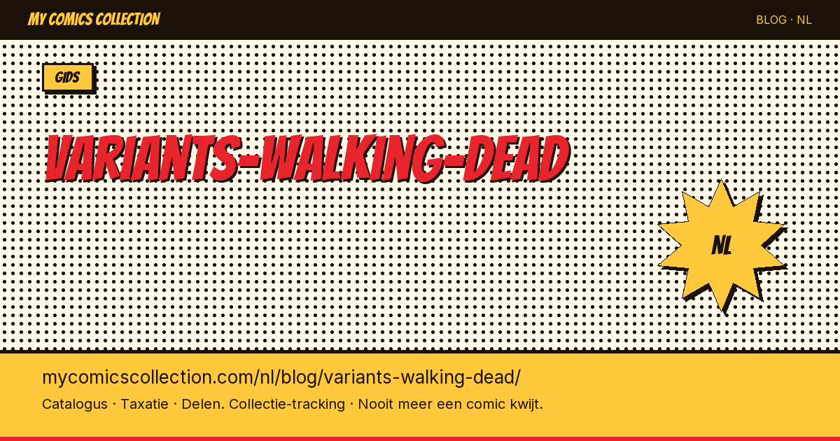 The Walking Dead: Variant Covers Verzamelaarsgids — artikelillustratie