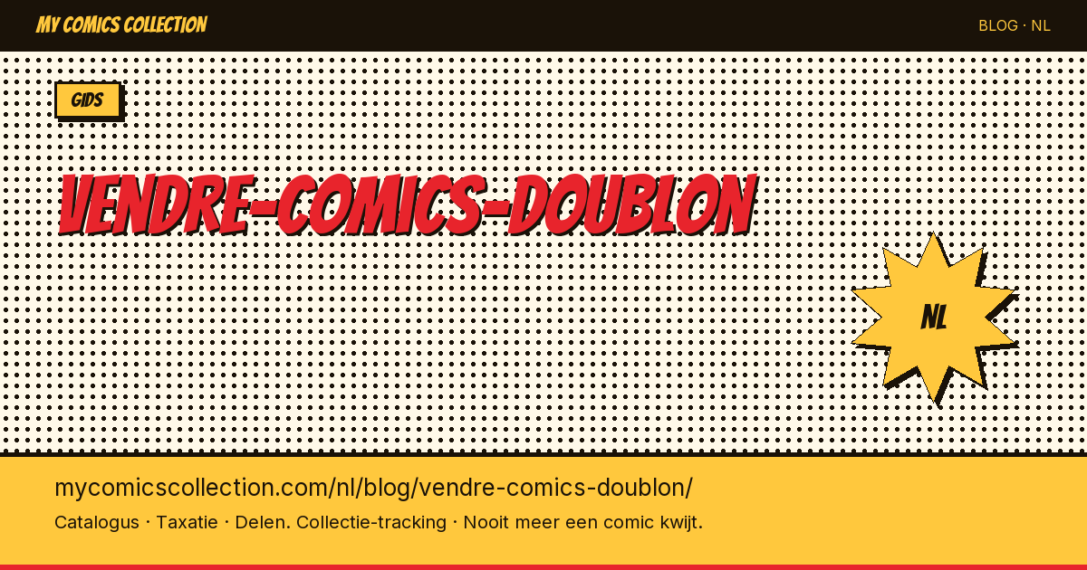 vendre-comics-doublon — artikel illustratie