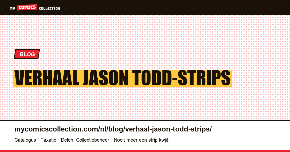 verhaal Jason Todd-strips — artikelillustratie