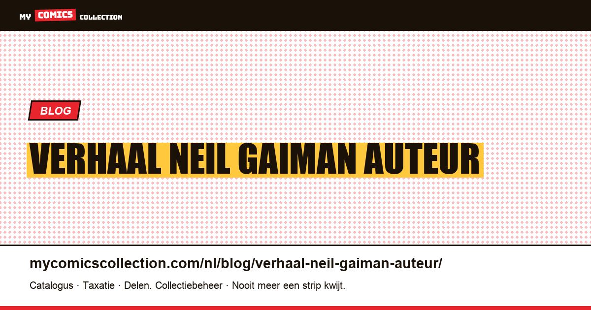 verhaal Neil Gaiman auteur — artikelillustratie
