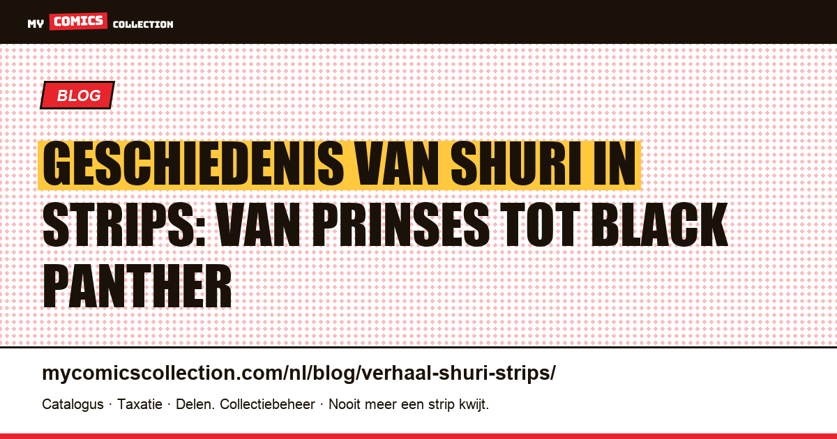 Geschiedenis van Shuri in strips: van prinses tot Black Panther — artikelillustratie