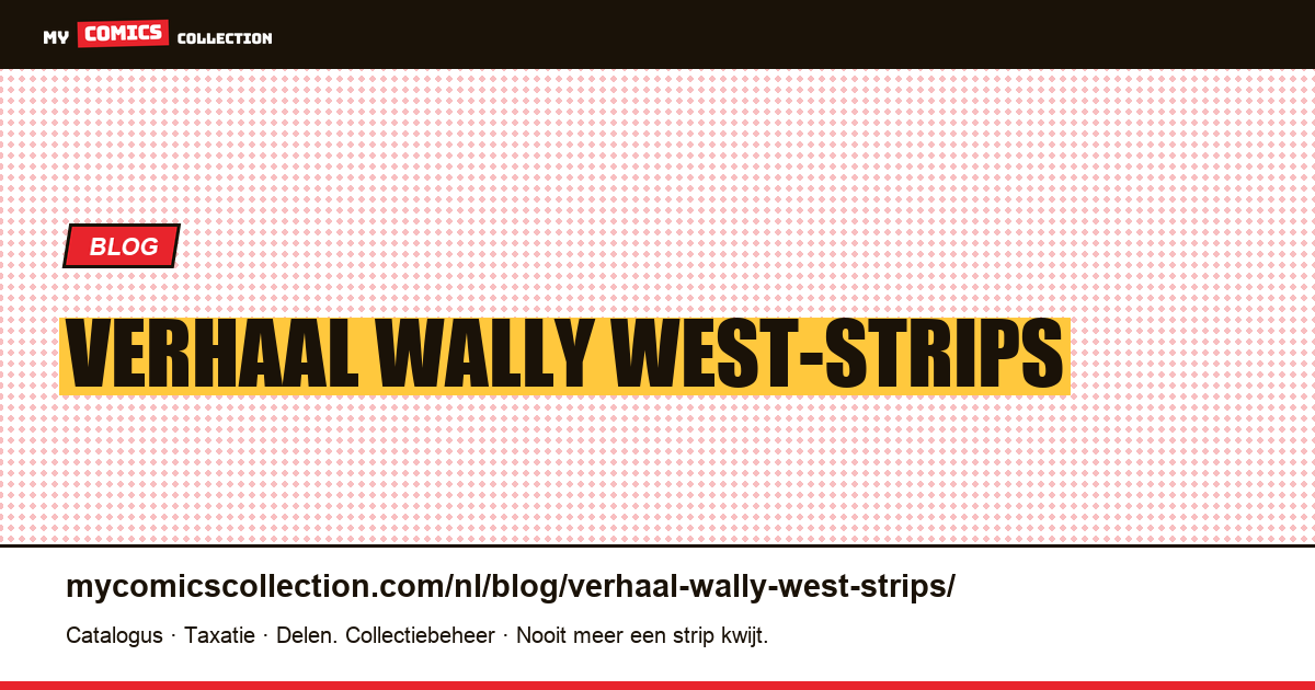 verhaal Wally West-strips — artikelillustratie