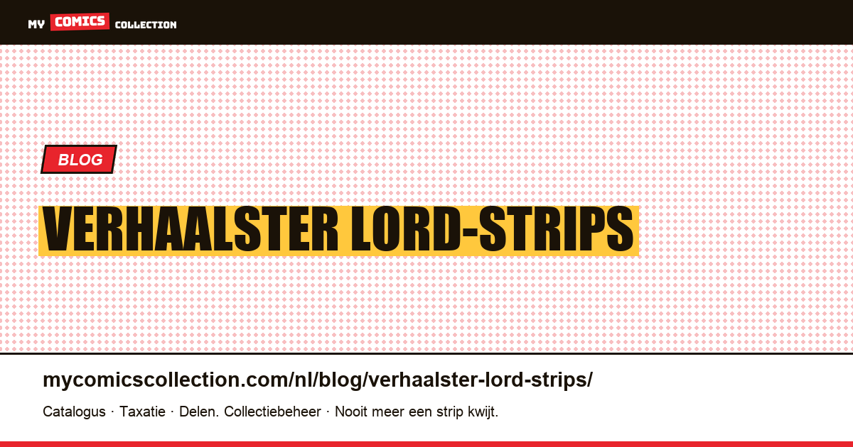 verhaalster Lord-strips — artikelillustratie