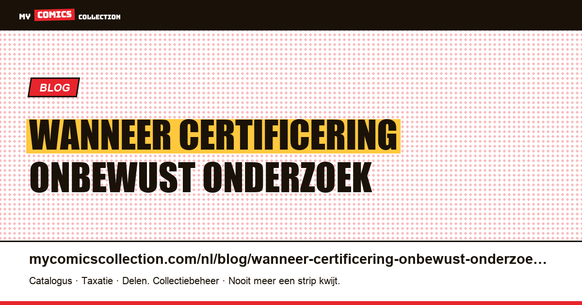 Wanneer certificering onbewust onderzoek opschoont — artikelillustratie