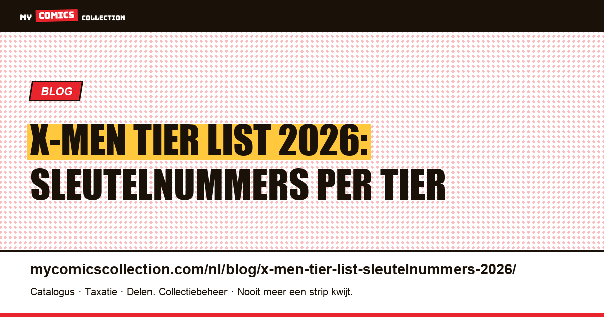X-Men Tier List 2026: de Sleutelnummers per Tier S, A, B, C, artikelillustratie