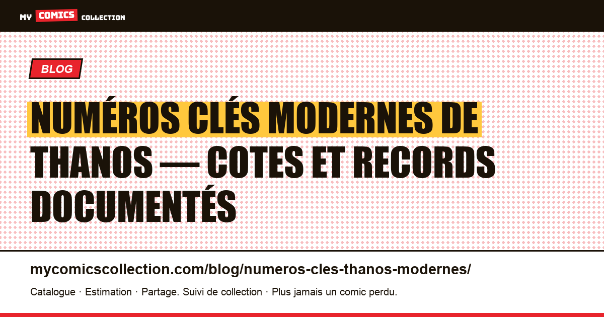 Numéros clés modernes de Thanos : Silver Surfer #34, Thanos Quest, Infinity Gauntlet et Cosmic Ghost Rider, illustration article
