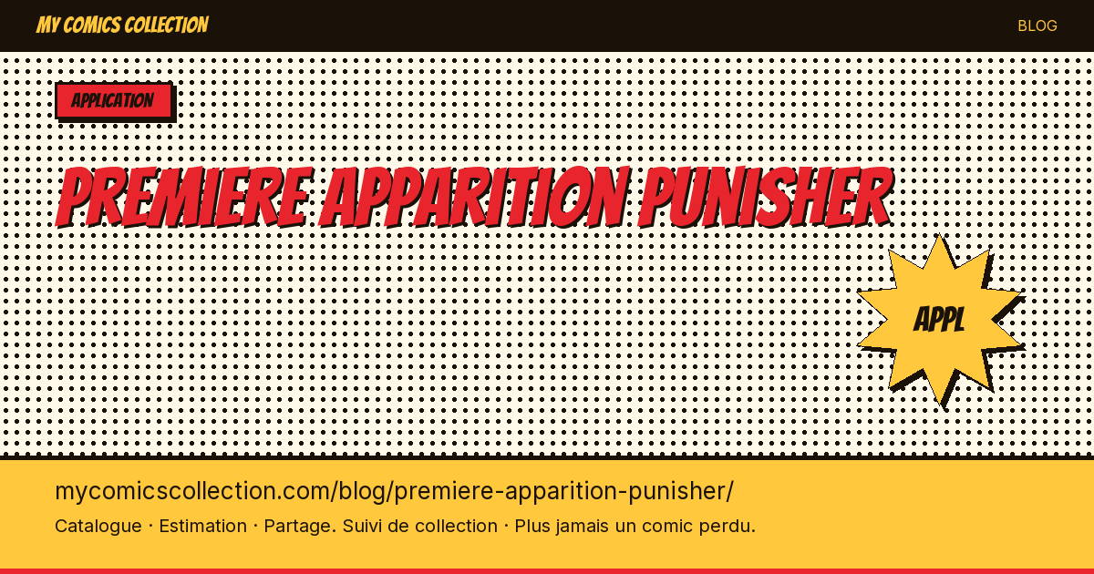 Première apparition de Punisher — illustration article