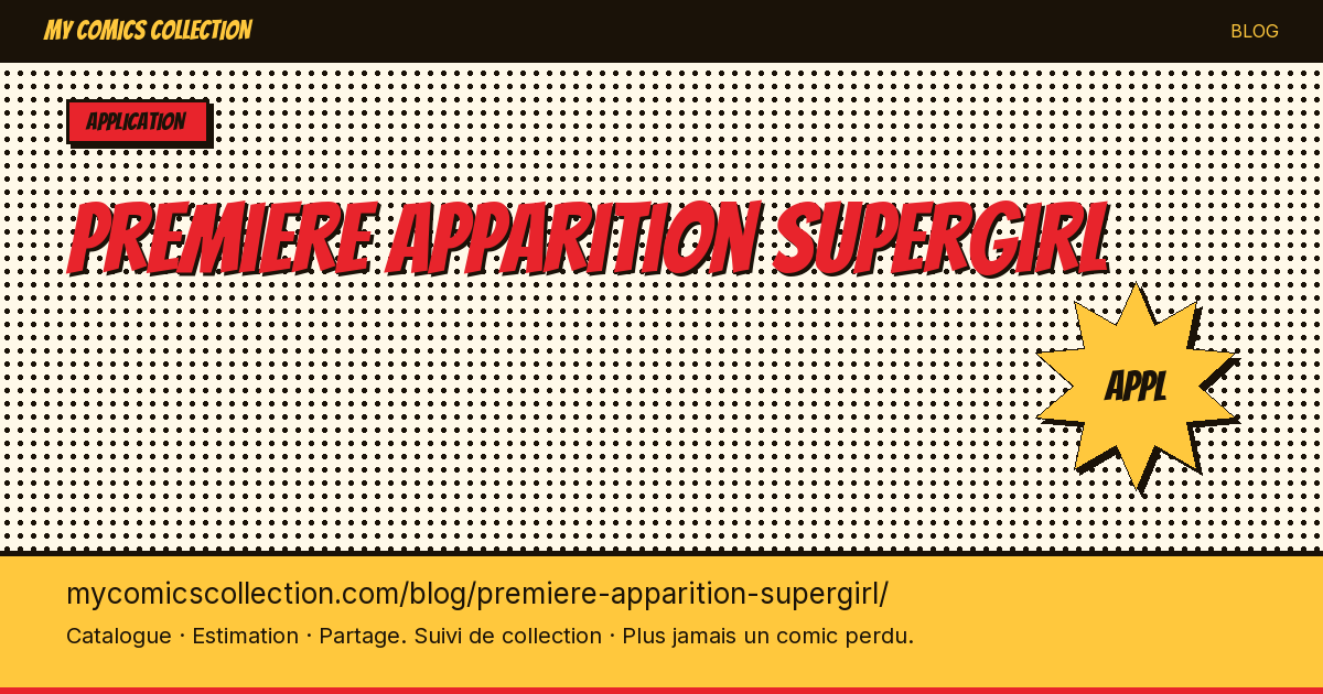 La première apparition de Supergirl — illustration article