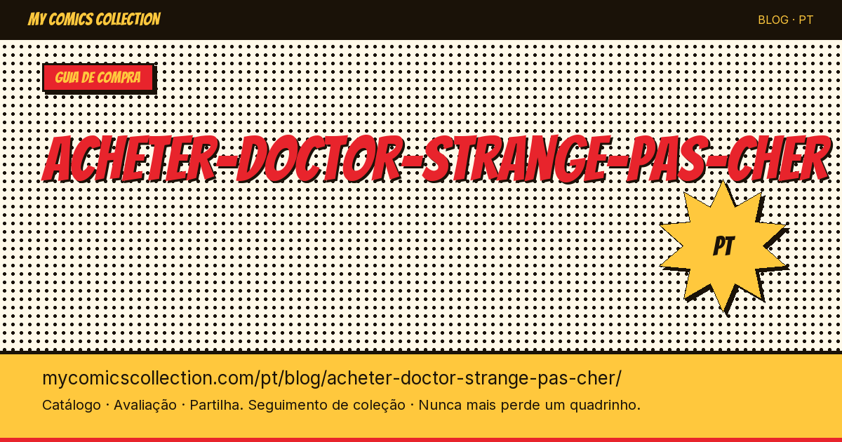 Comprar Quadrinhos do Doctor Strange Baratos — ilustração do artigo