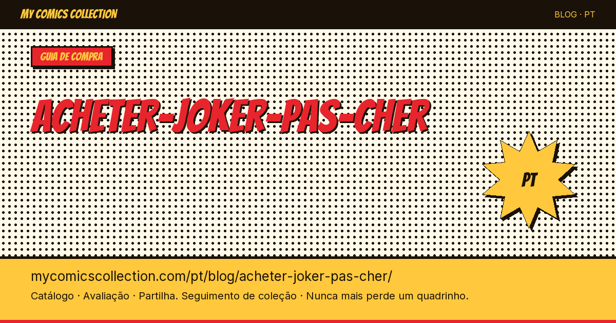 Comprar Joker Barato — ilustração do artigo