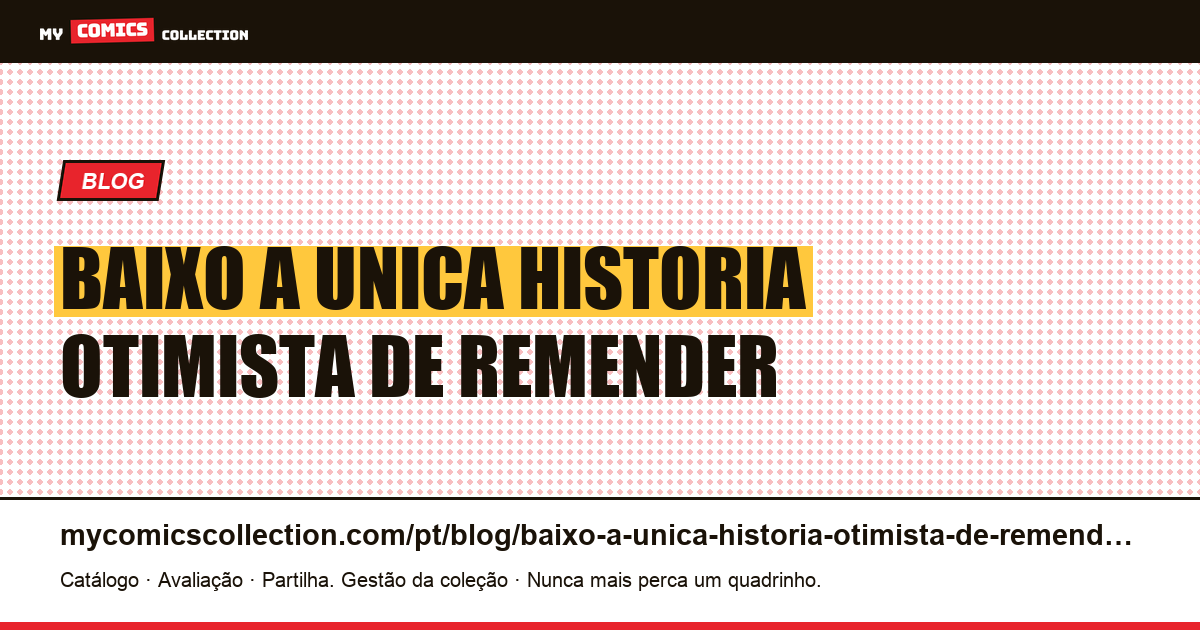 Baixo: a única história otimista de Remender — ilustração do artigo