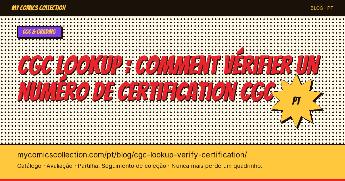 CGC Lookup: como verificar um número de certificação CGC — ilustração do artigo