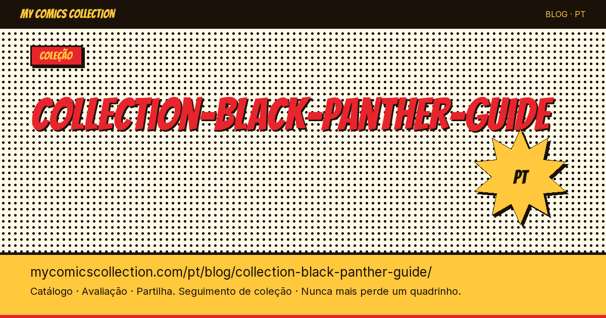 Guia da Coleção de Quadrinhos do Pantera Negra — ilustração do artigo
