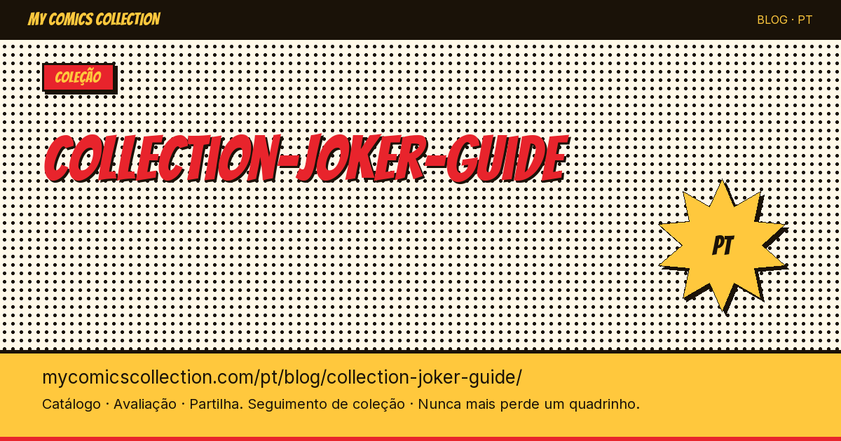 Guia de Coleção do Coringa — ilustração do artigo