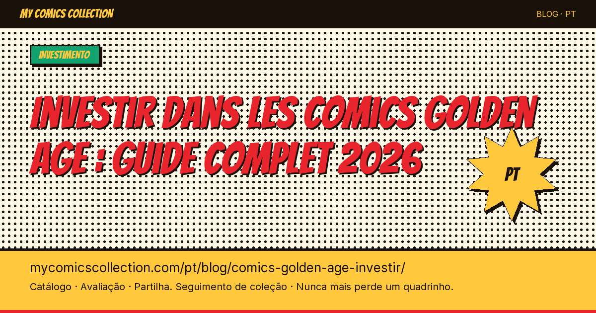 Investir em Quadrinhos Golden Age: Guia Completo 2026 — ilustração do artigo