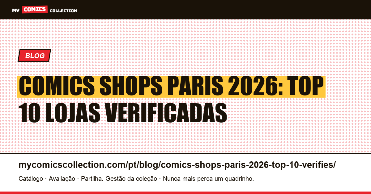Comics shops Paris 2026: top 10 lojas verificadas, ilustração do artigo
