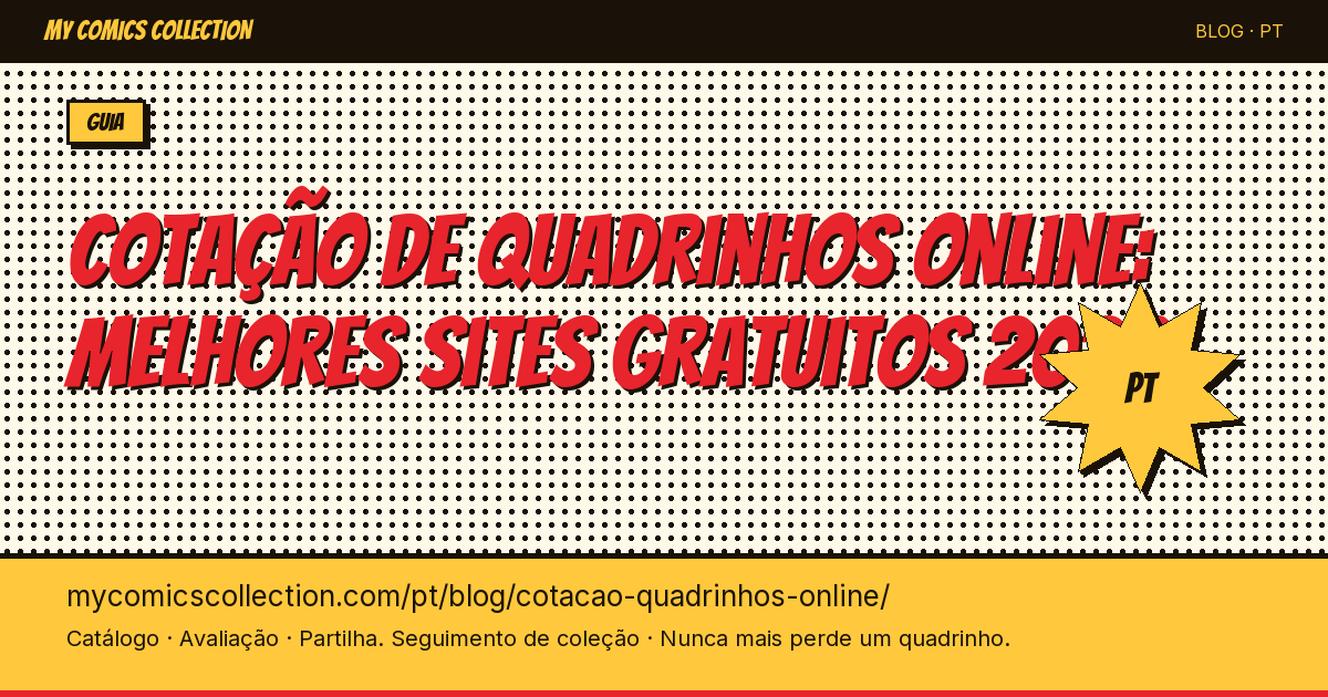 Cotação de quadrinhos online: os melhores sites e ferramentas gratuitas — ilustração do artigo