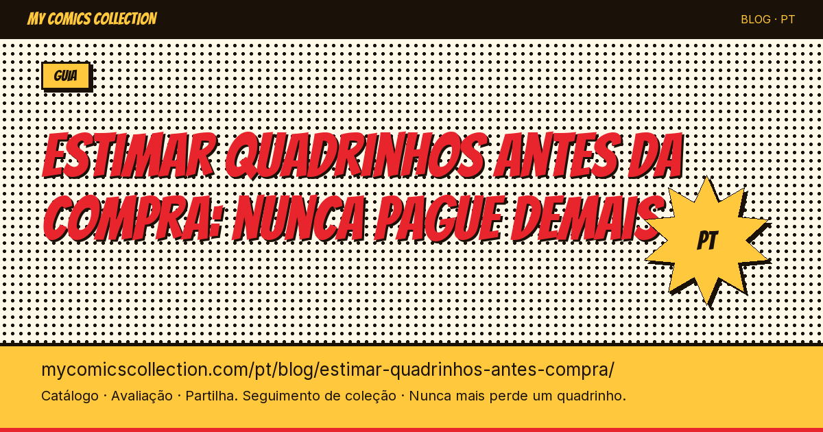 Estimar quadrinhos antes da compra: o método — ilustração do artigo