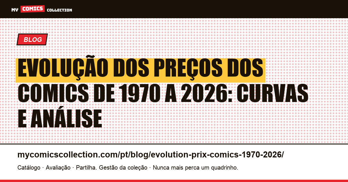 Evolução dos preços dos comics 1970-2026: as curvas de 56 anos, ilustração do artigo