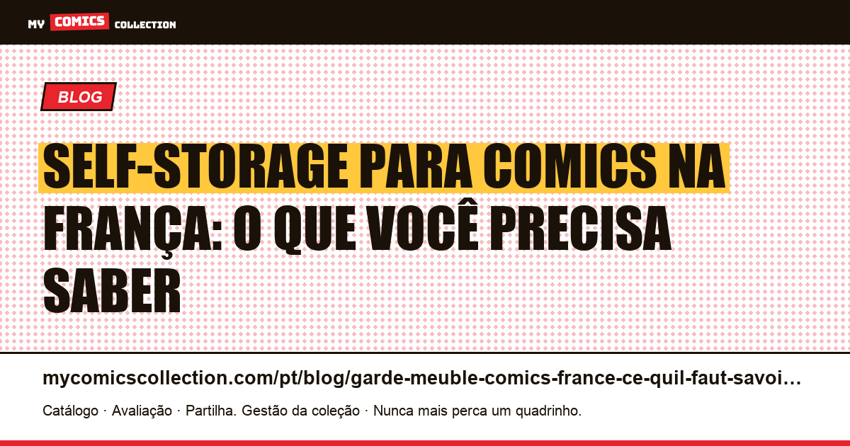 Self-storage para comics na França: o que você precisa saber, ilustração do artigo