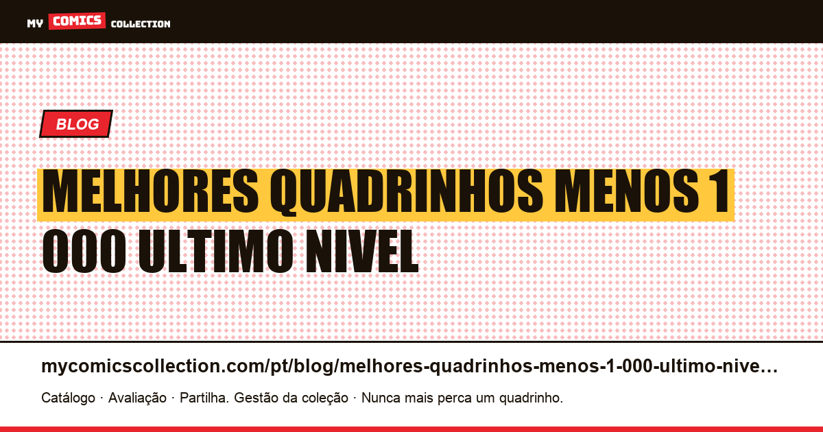 Os melhores quadrinhos por menos de 1.000€: o último nível onde o mercado francês ainda se mantém — ilustração do artigo