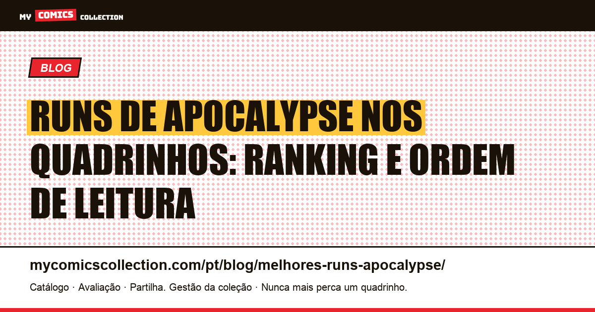 Os melhores runs de Apocalypse nos quadrinhos, por ordem, ilustração do artigo