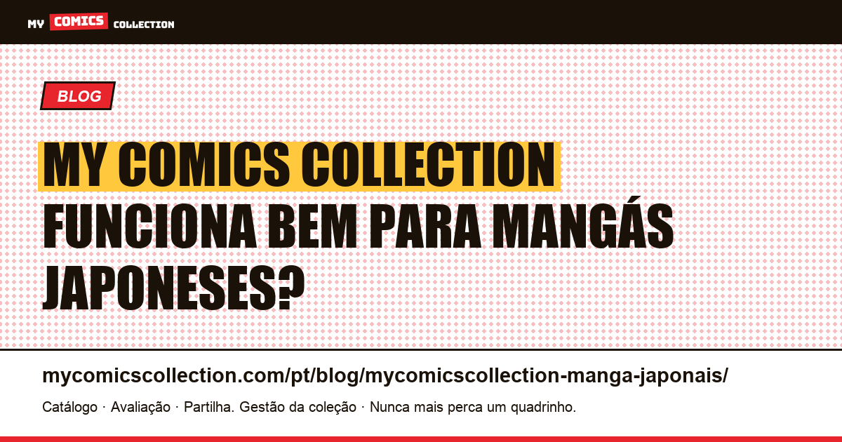 My Comics Collection para mangás japoneses: guia completo, ilustração do artigo