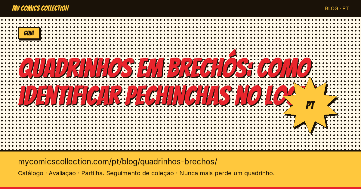 Quadrinhos em brechós: como identificar pechinchas no local — ilustração do artigo