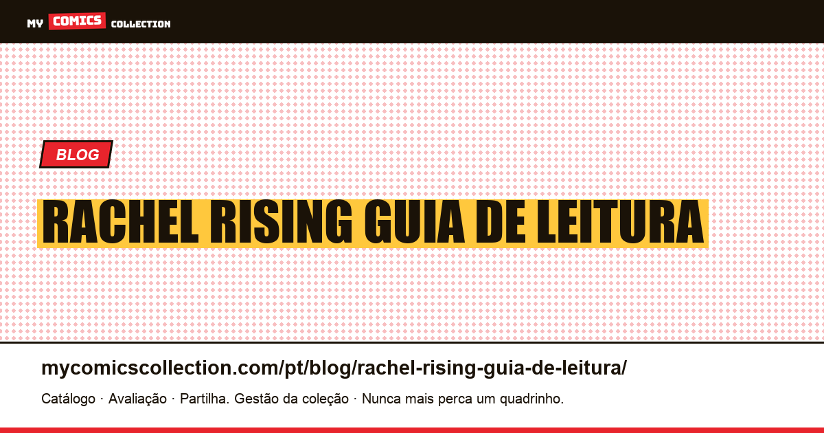 Rachel Rising: guia de leitura — ilustração do artigo