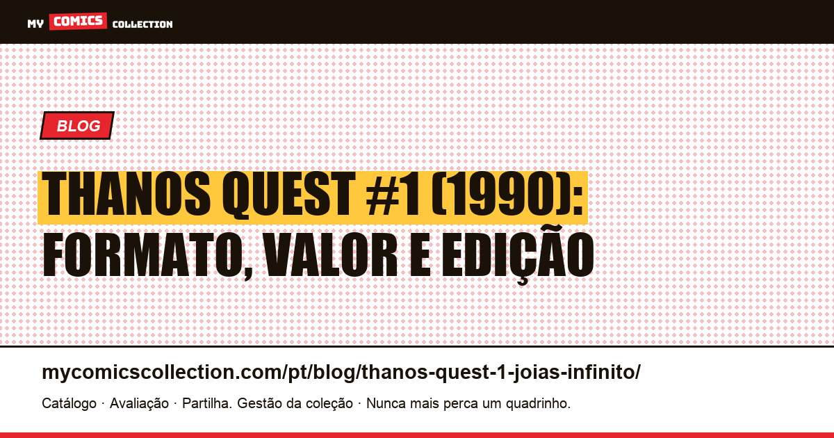 Thanos Quest #1: a procura das Joias do Infinito, ilustração do artigo