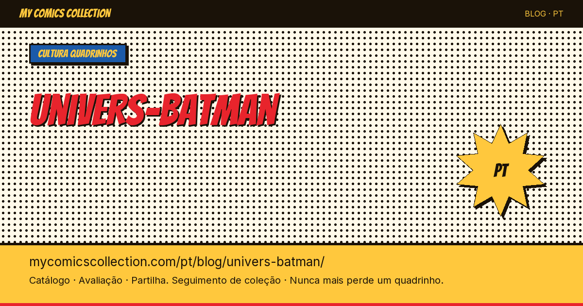 Universo Batman — ilustração do artigo