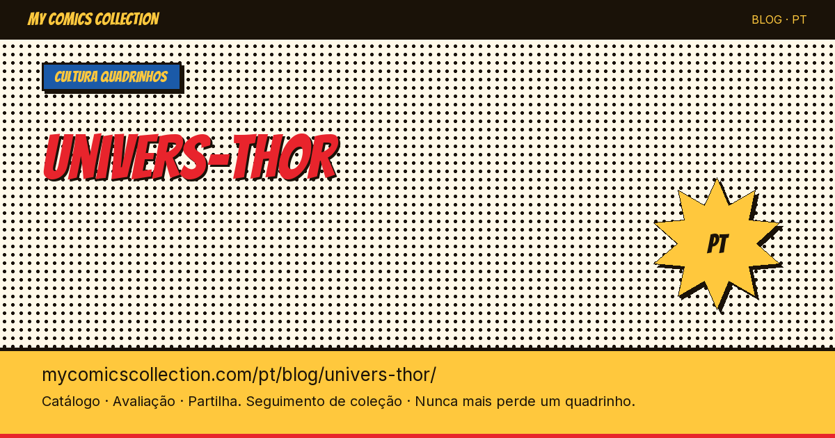 O Universo de Thor nos Quadrinhos — ilustração do artigo