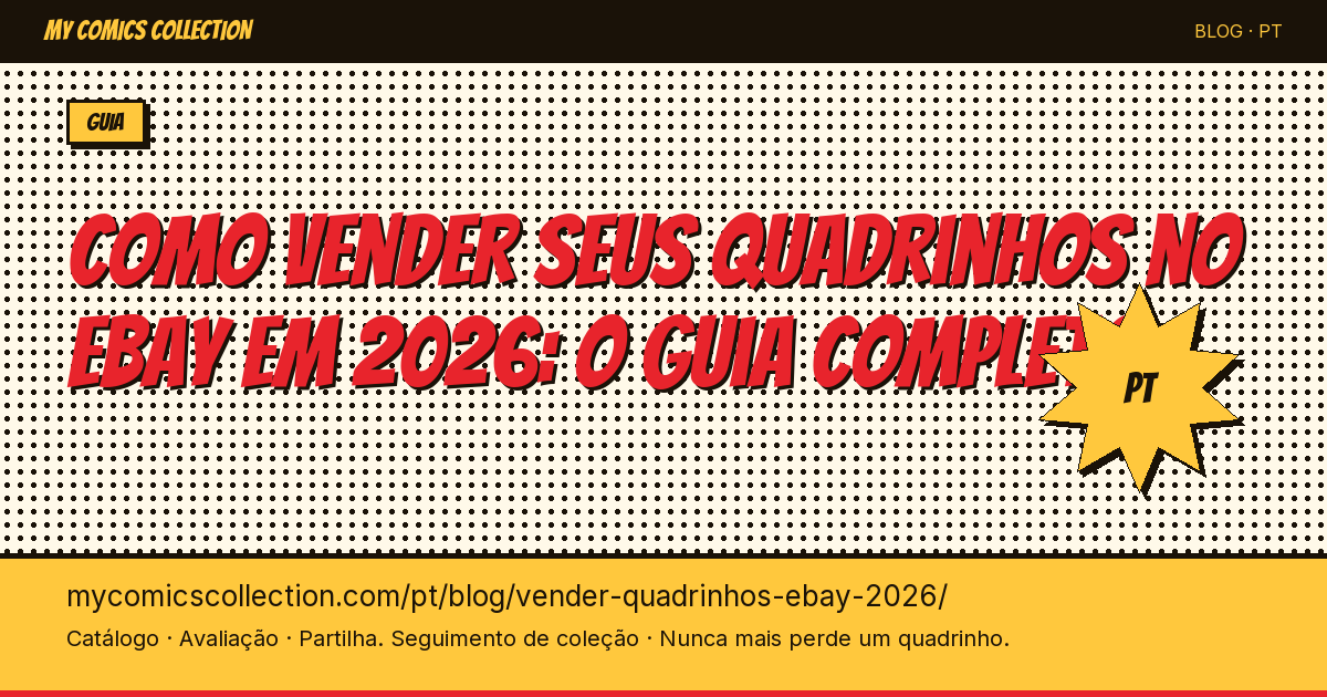 Como vender seus quadrinhos no eBay em 2026: o guia completo — ilustração do artigo