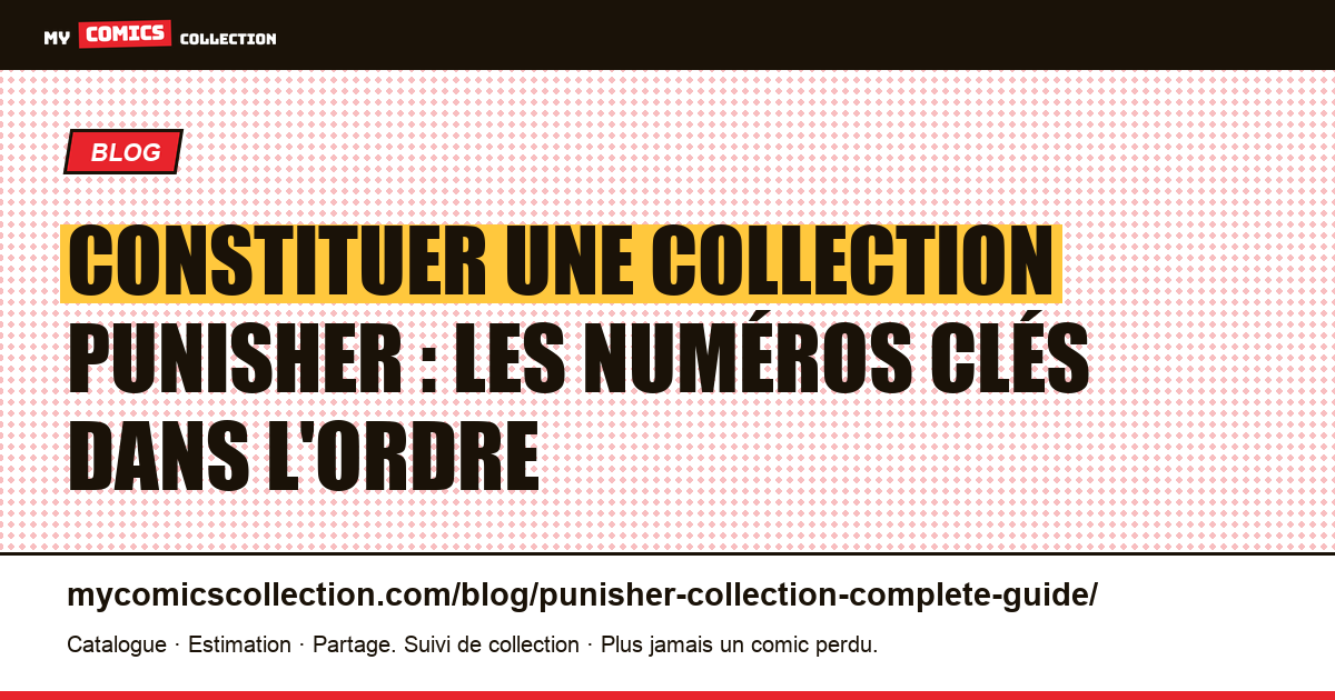 Collection Punisher : la feuille de route complète des numéros clés, illustration article