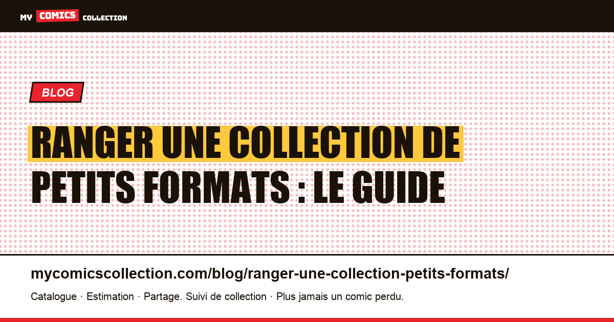 Ranger une collection de petits formats : la méthode complète, illustration article