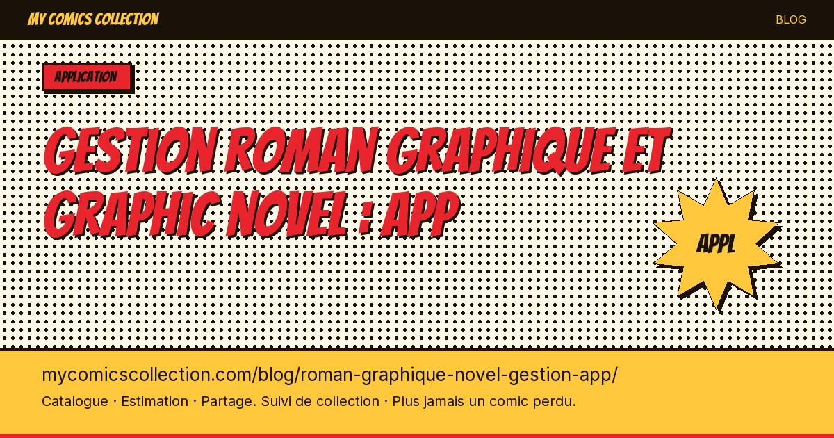 Gestion roman graphique et graphic novel : app — illustration article