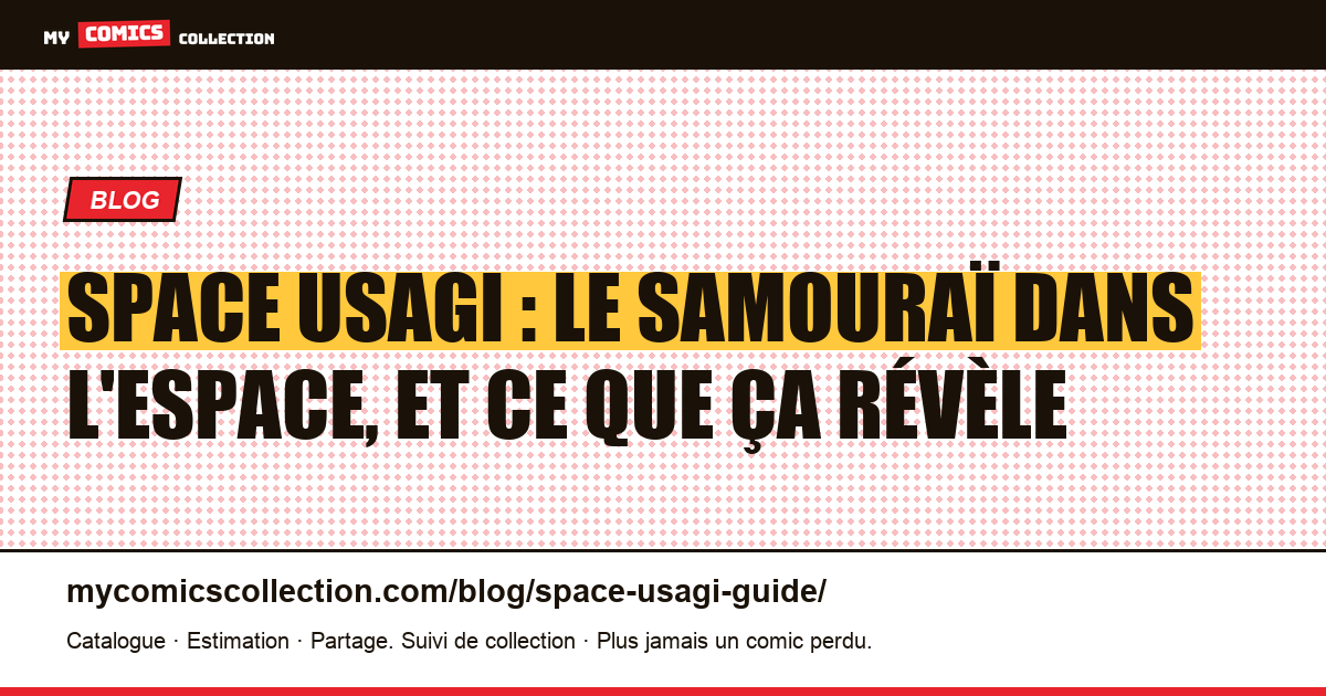 Space Usagi : le samouraï dans l'espace, et ce que ça révèle — illustration article