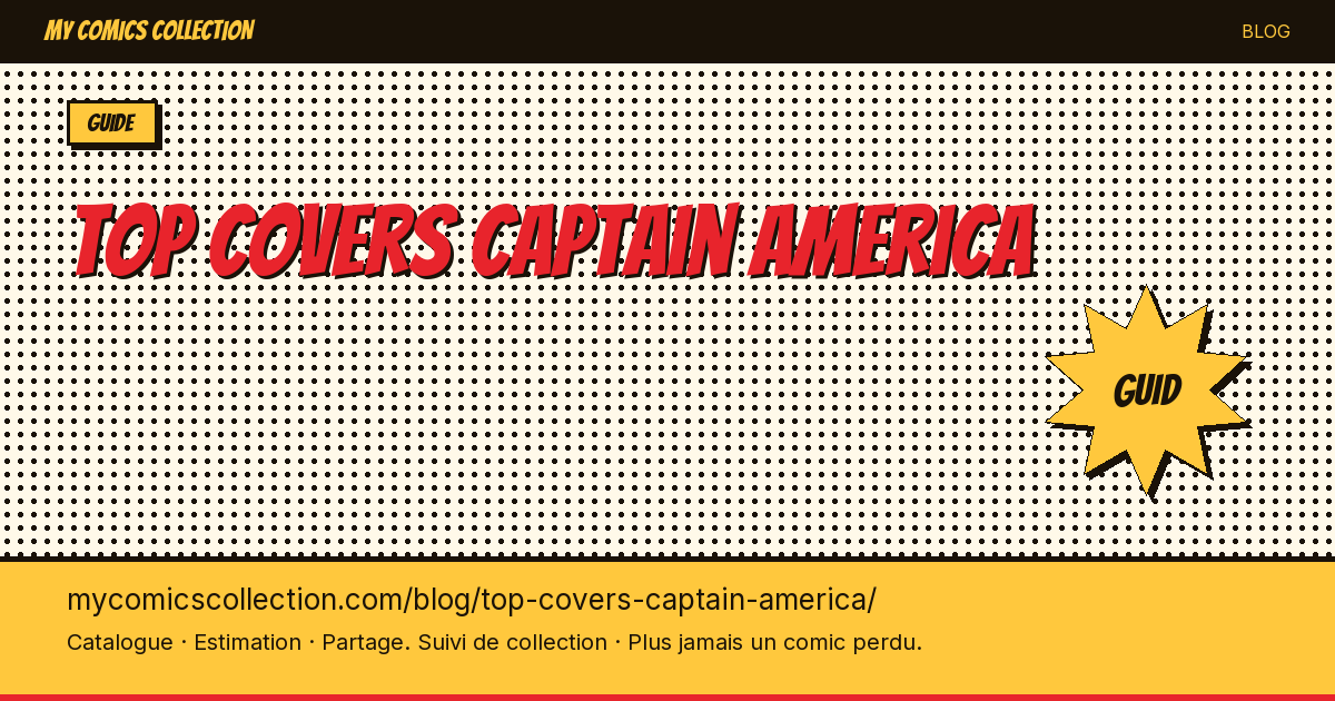 Plus belles couvertures Captain America — illustration article