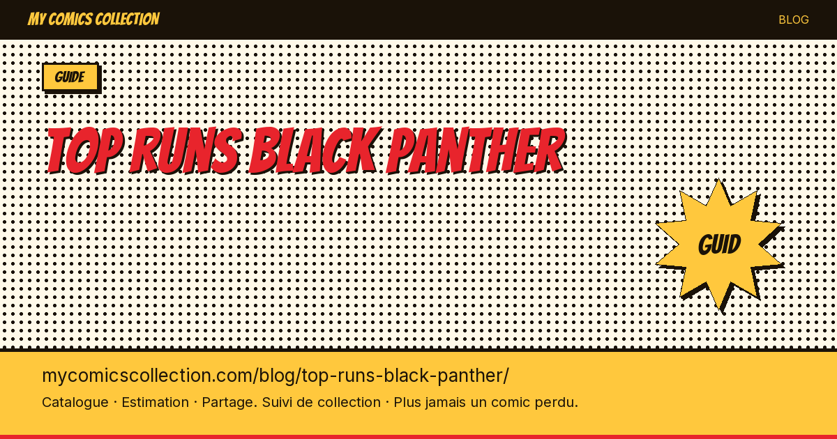 Meilleurs runs Black Panther — illustration article