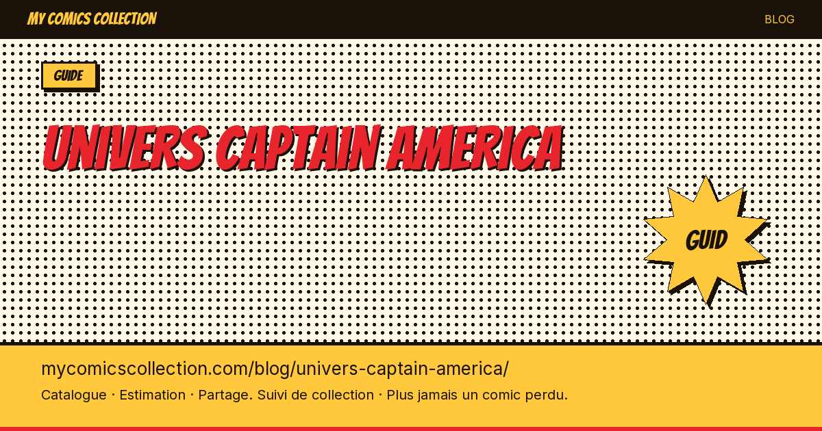 L'univers Captain America en comics — illustration article