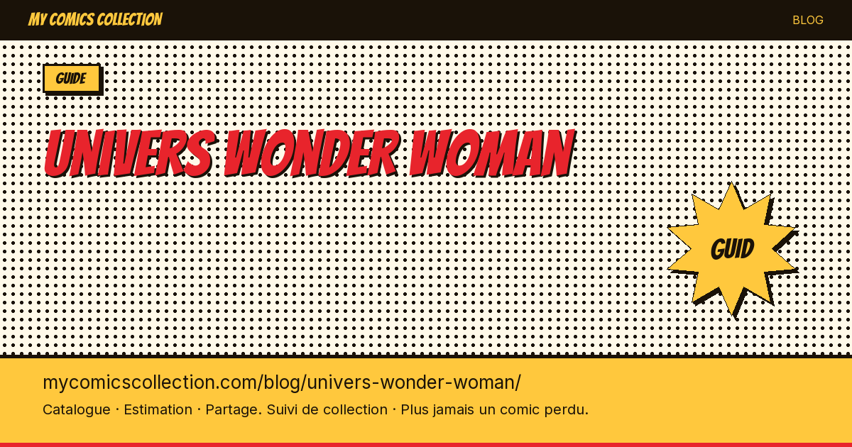 L'univers Wonder Woman en comics — illustration article