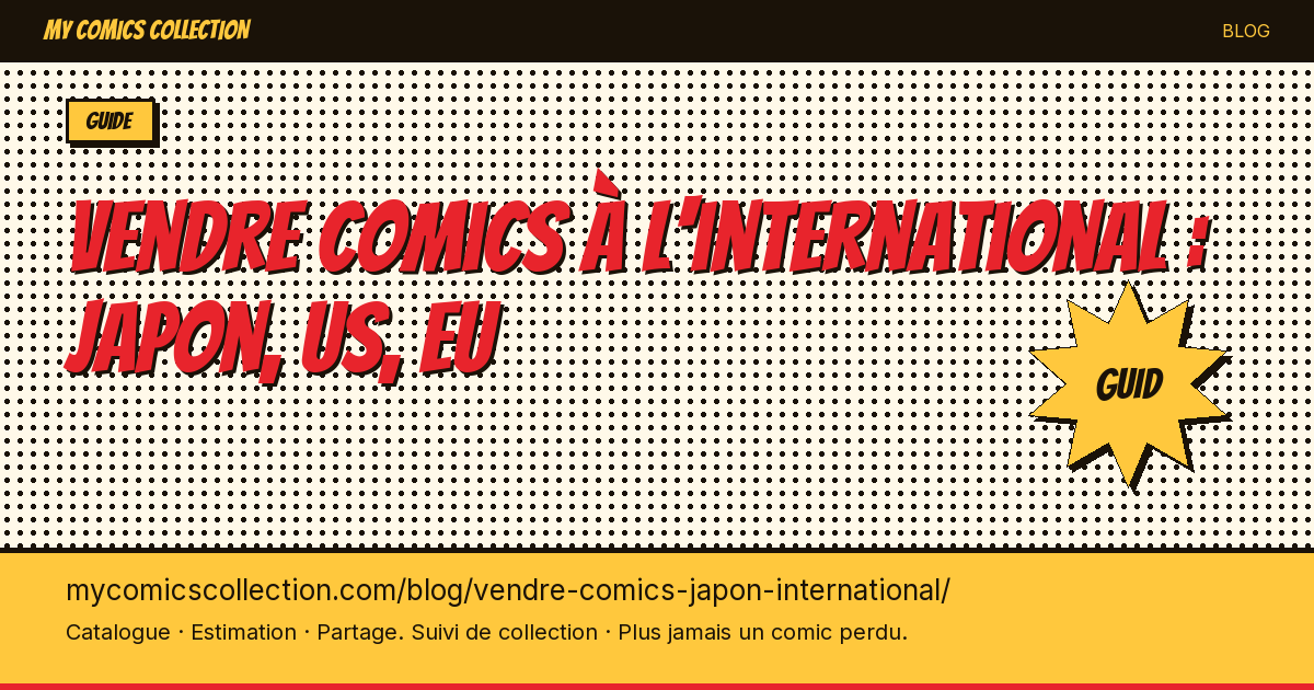 Vendre comics à l'international : Japon, US, EU — illustration article