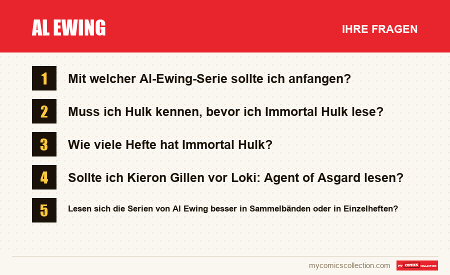 Al Ewing: die häufigen Fragen, die dieser Artikel beantwortet